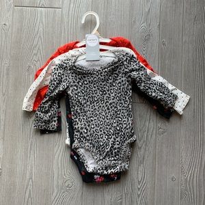 Carter’s 4-pack Girls’ Long Sleeve Bodysuits